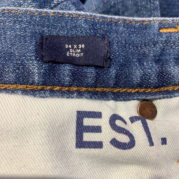 Men’s Gap jeans, slim, 34W X 30L - Picture 4 of 9